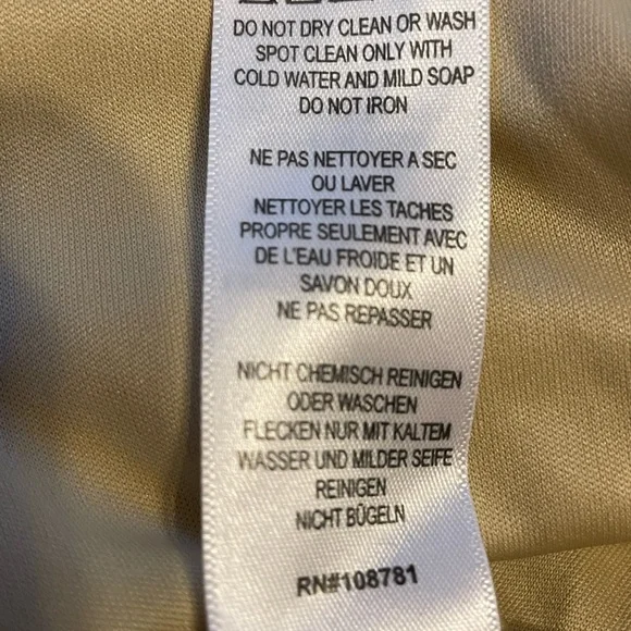 Sold Aidan Mattox Gold Silver Fringe Sequin Dress - Picture 6 of 8